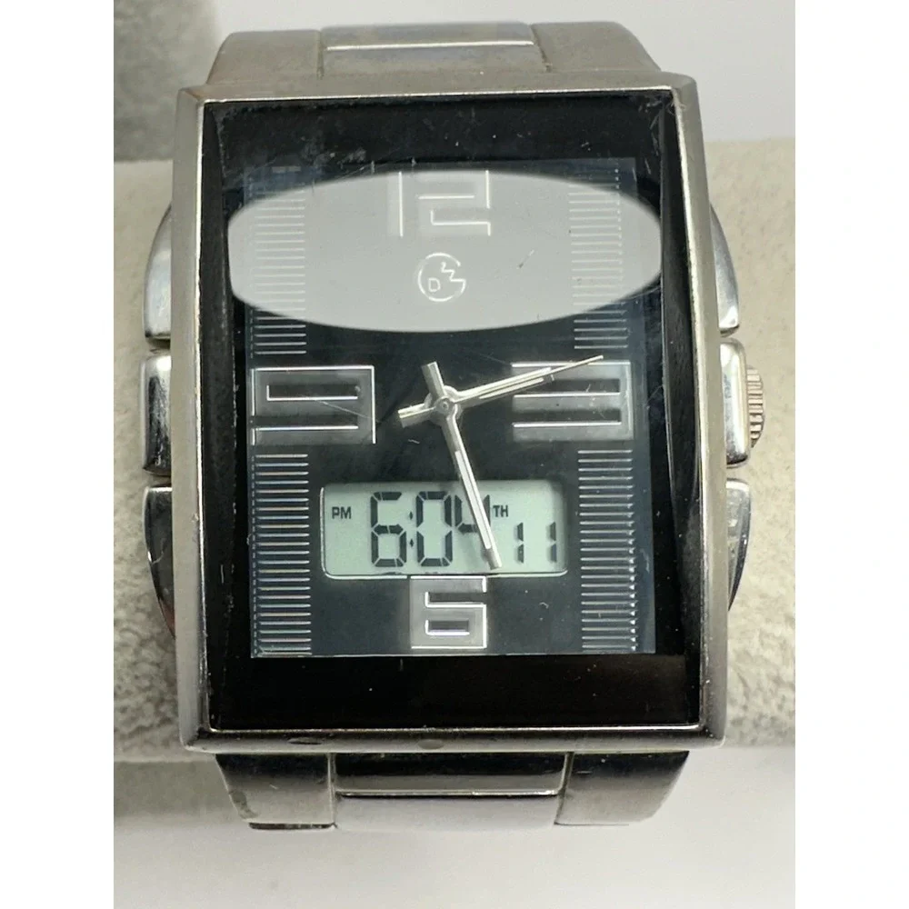 George‎ GEO22940W Mens Tank Watch New Battery 34MM 8